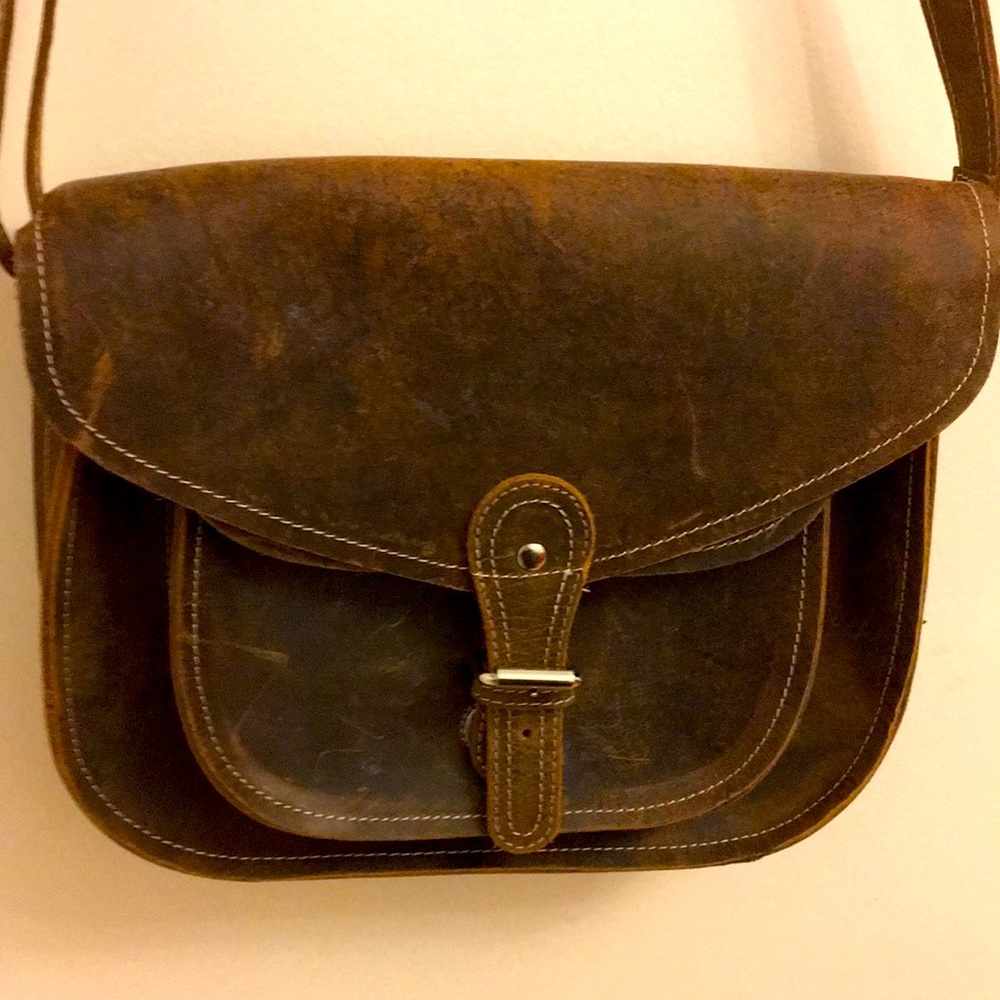 KomalC Leather Crossbody Bag